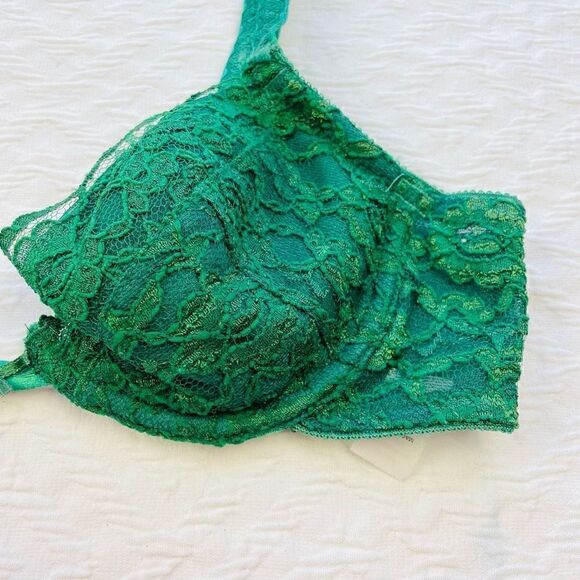BUY 1 GET 1 FREE Lace emerald green bra 34B inner secrets - Picture 4 of 13